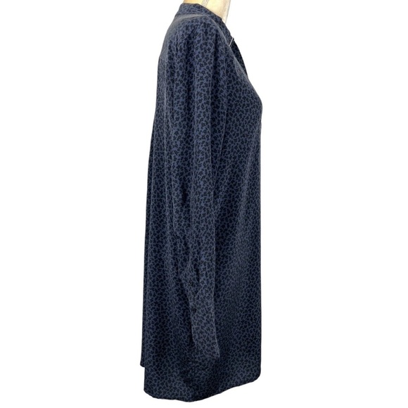 Equipment Femme Cadence Dress Large Floral Print 100% Silk Tunic Shift Dress - Picture 6 of 11